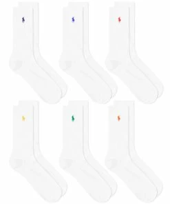 Polo Ralph Lauren Multicoloured PP Sports Sock - 6 Pack