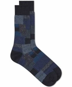 Anonymous Ism Patchwork Crew Sock