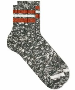 Anonymous Ism 3 Line Slub Quarter Socks