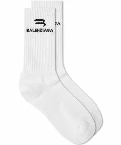 Balenciaga Sports Logo Socks