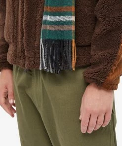 Universal Works Check Scarf -Scarves popular store 05 09 2022 jd 27642 grn 10