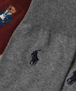 Polo Ralph Lauren All Over Print Preppy Bear Sock - 2 Pack -Scarves popular store 05 10 2021 AJ 449767219002 5 1