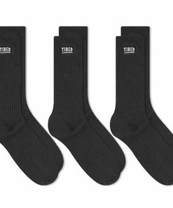 Tired Skateboards OG Logo Crew Sock - 3 Pack