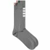 Thom Browne 4 Bar Mid Calf Sock -Scarves popular store 07 03 2019 thombrowne 4barmidcalfsock mediumgrey mas023b 01690 035 th 1