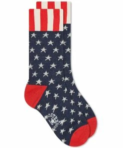 Rostersox Navy Star Sock