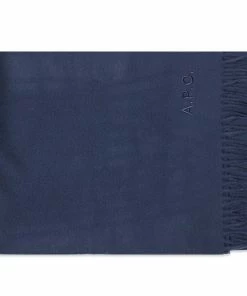 A.P.C. Ambroise Embroidered Logo Scarf