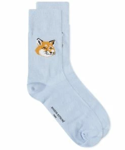 Maison Kitsune Fox Head Socks