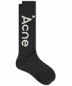 Acne Studios Long Rib Logo Sock