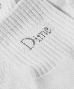 Dime Classic Logo Socks -Scarves popular store 09 06 2022 GH DIMESU39WHT 2 1
