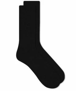 Auralee Cotton Cashmere Chunky Socks
