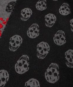 Alexander McQueen Grafitti Logo Skull Scarf -Scarves popular store 12 12 2022 LL 7226524213Q 1074 3 1