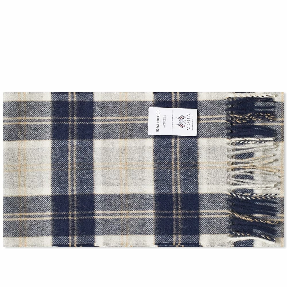 Norse Projects Moon Checked Lambswool Scarf 3 Norse Projects Moon Checked Lambswool Scarf
