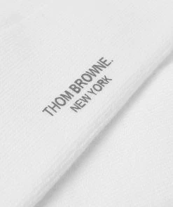 Thom Browne Four Bar Ankle Sock -Scarves popular store 13 12 2019 thombrowne fourbaranklesock navy mas086a 01690 415 ja 3