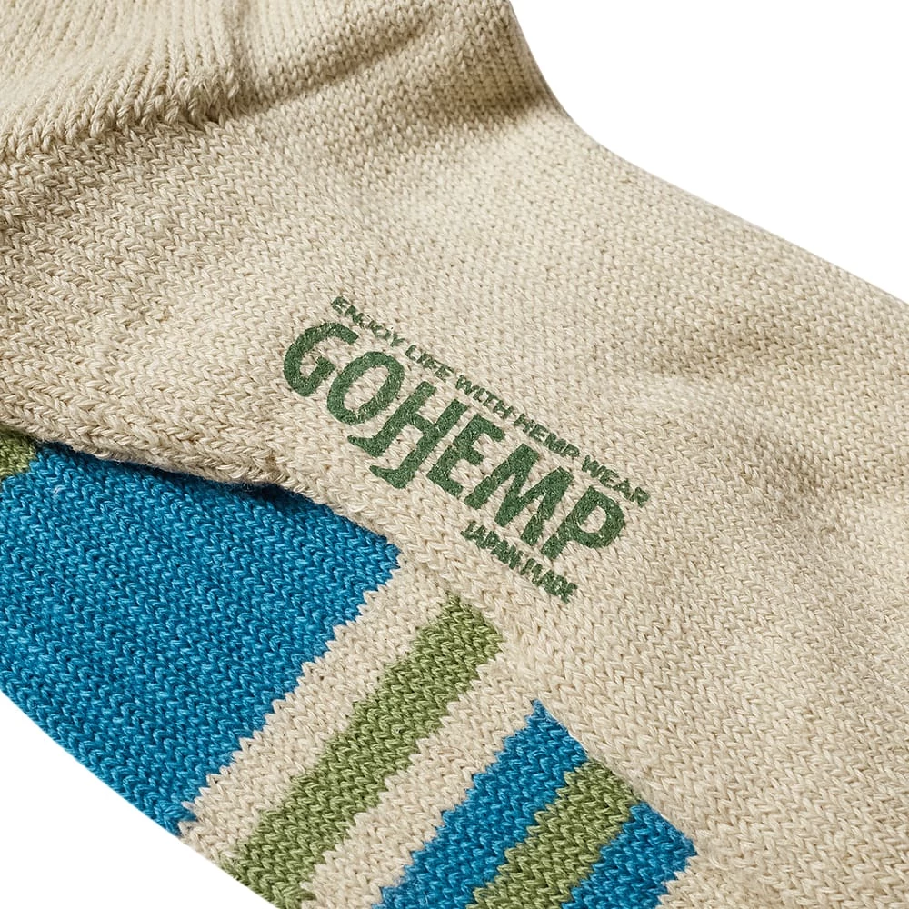 Anonymous Ism Go Hemp Random Stripe Pile Crew Sock 4 Anonymous Ism Go Hemp Random Stripe Pile Crew Sock - Image 2