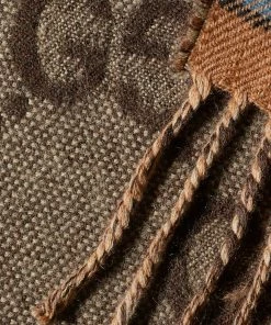 Gucci Checked Wool GG Scarf -Scarves popular store 14 12 22 JF 713142 4G386 9869 3 1