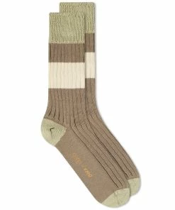 YMC Striped Sports Socks