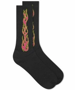 Palm Angels Flames Sock
