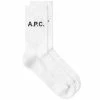 A.P.C. Sky Logo Socks -Scarves popular store 18 01 23 TC COFCG H21038 AAB m1 1