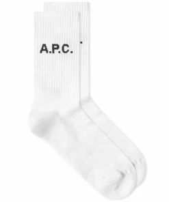 A.P.C. Sky Logo Socks