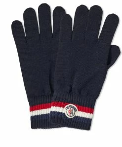 Moncler Tricolore Band Logo Gloves