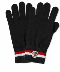 Moncler Tricolore Band Logo Gloves