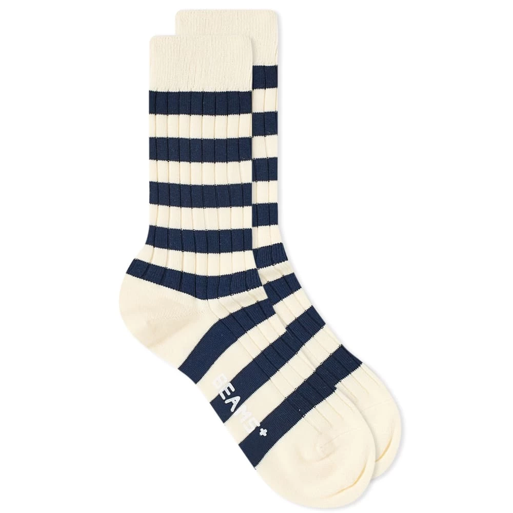 Beams Plus Rib Stripe Sock 3 Beams Plus Rib Stripe Sock
