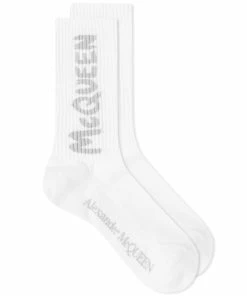 Alexander McQueen Grafitti Logo Sock