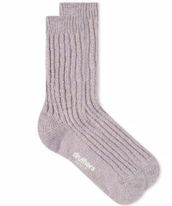 Druthers Organic Cotton Rib Slub Crew Sock
