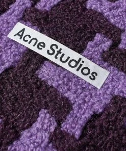 Acne Studios Vadik Houndstooth Scarf -Scarves popular store 24 02 23 JF CA0153 AMP 3 1