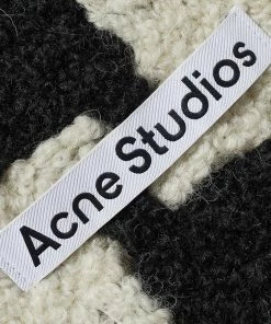 Acne Studios Vadik Houndstooth Scarf -Scarves popular store 25 07 2022 NS CA0153 AL4 3 1