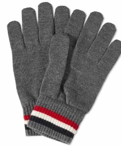 Moncler Tricolore Band Logo Gloves
