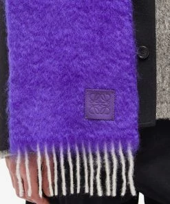 Loewe Contrast Mohair Scarf -Scarves popular store 27 01 2023 JB F811257X01 6100 4 1