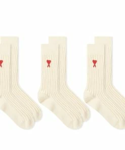 AMI Small A Heart Sock - 3 Pack