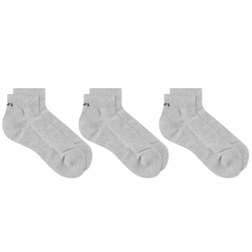 WTAPS Skivvies Half Sock - 3-Pack 3 WTAPS Skivvies Half Sock - 3-Pack