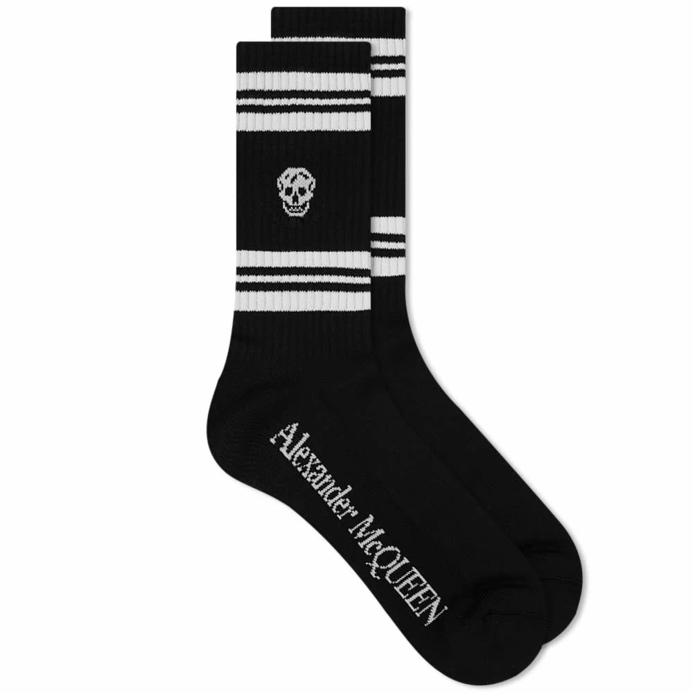 Alexander McQueen Sport Stripe Skull Sock 3 Alexander McQueen Sport Stripe Skull Sock
