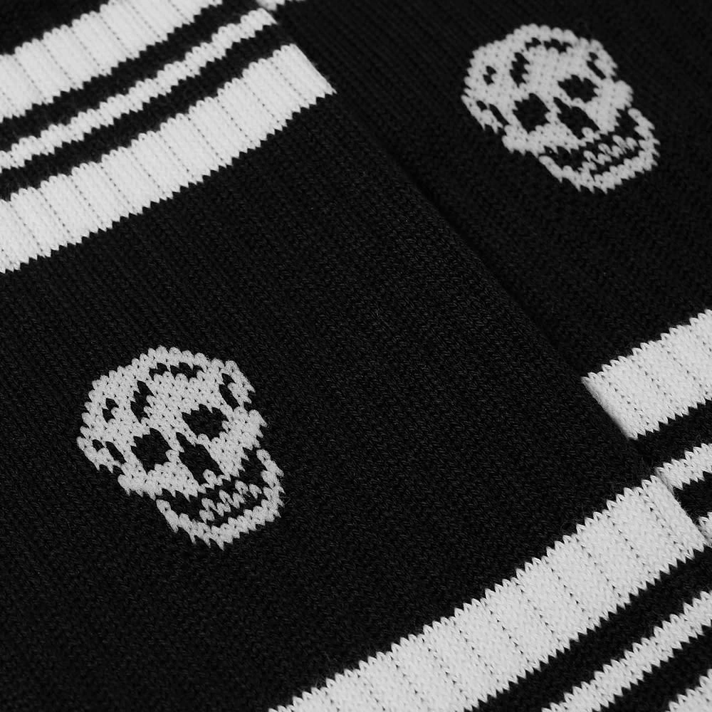 Alexander McQueen Sport Stripe Skull Sock 4 Alexander McQueen Sport Stripe Skull Sock - Image 2